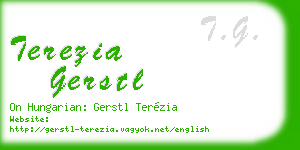 terezia gerstl business card